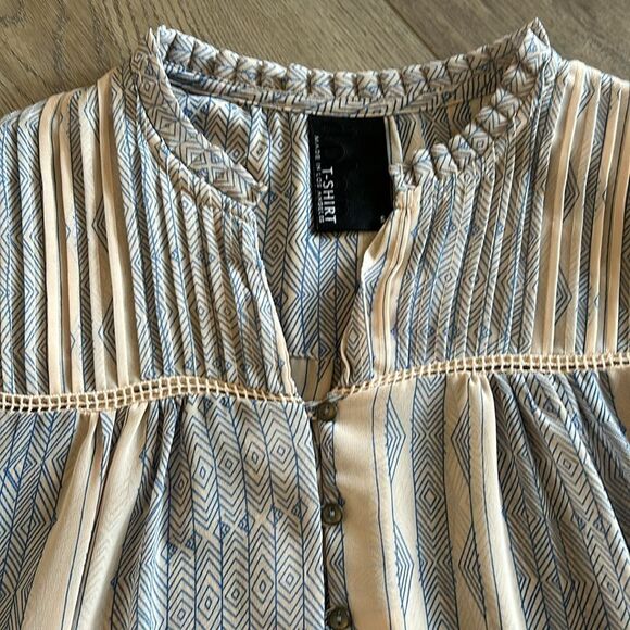 ANTHROPOLOGIE DOLAN ODESSA SHEER PEASANT BLOUSE SUPER LIGHT AND FLOWY SIZE SMALL - Picture 6 of 8